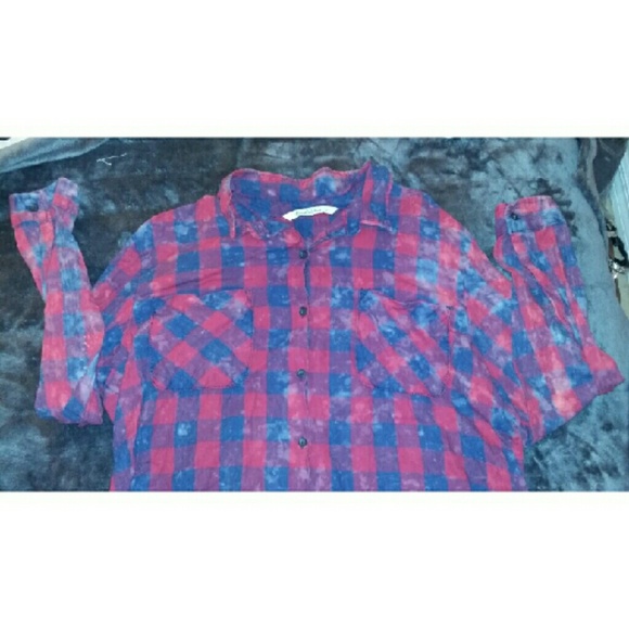 Red and blue flannel