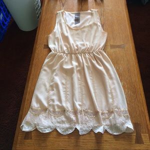 Modcloth beaded blush dress