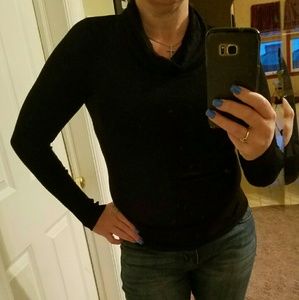Black cowl neck sweater M