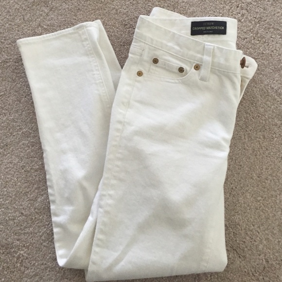 J.Crew white skinny jeans