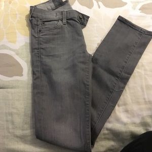 Gray skinny jeans