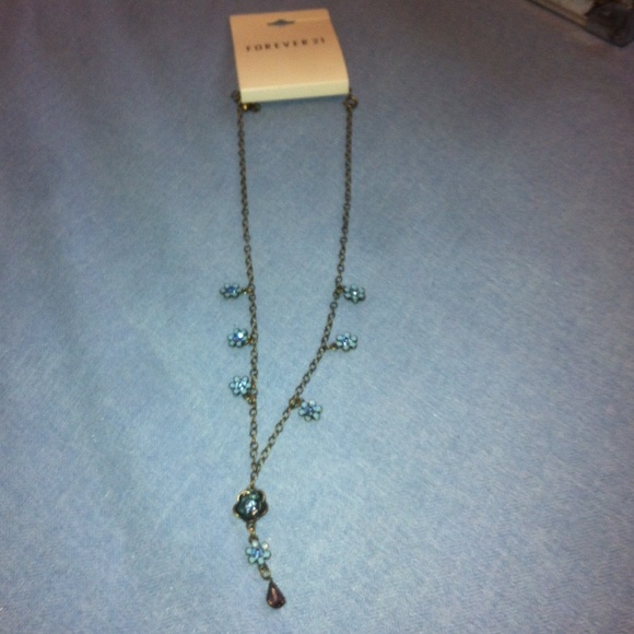 necklace clear/brown/gold