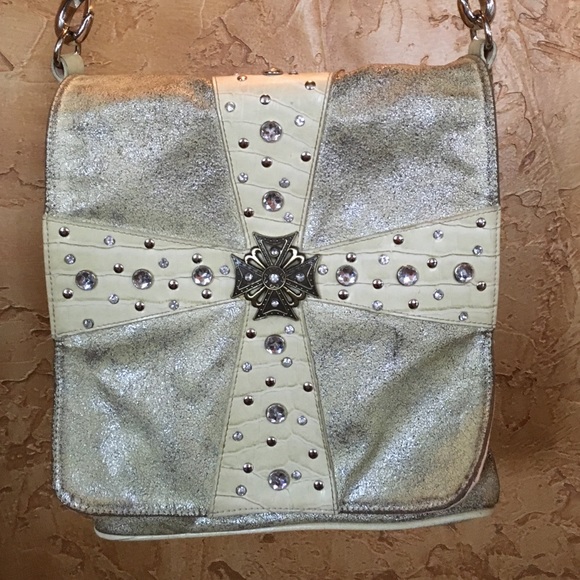 Gold bling bag