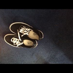 Black and white vans