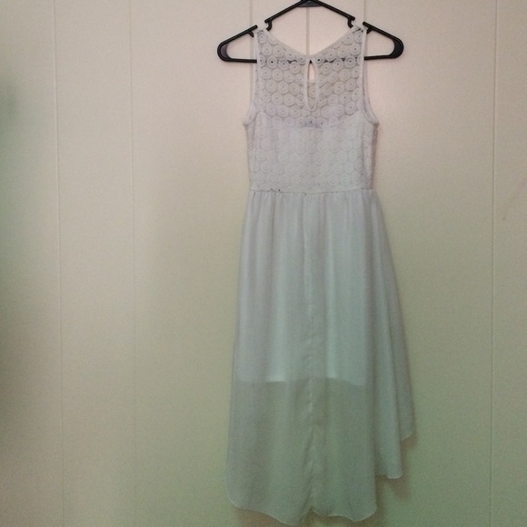 White High-Low Dress