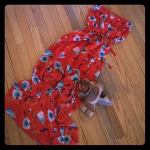 Vintage floral maxi dress