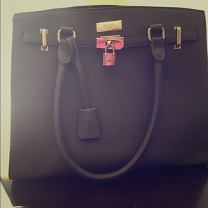 FINAL CHANCE BCBG birkin  style lock tote NWOT
