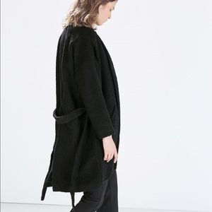 Zara belted wrap coat