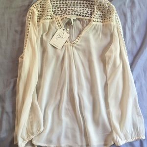 New Joie white blouse