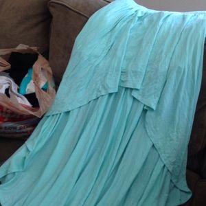 Half up half down skirt