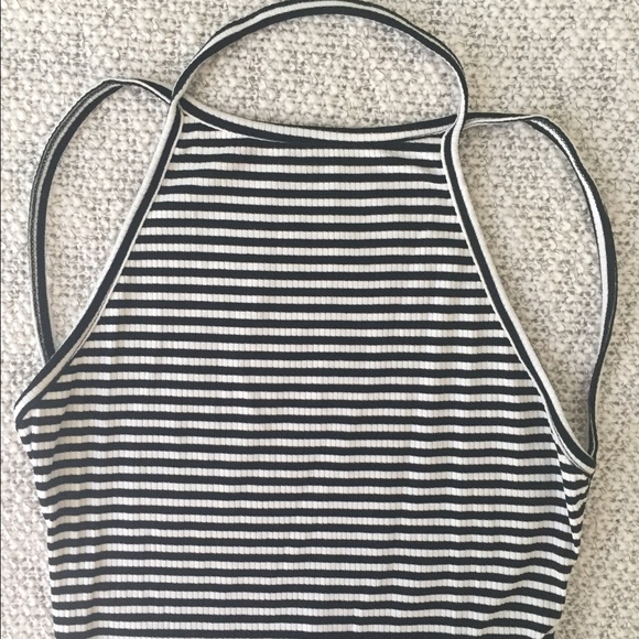 SOLD Open Back Striped Dress - Picture 3 of 3