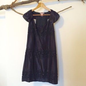 Black Silk & Lace Dress