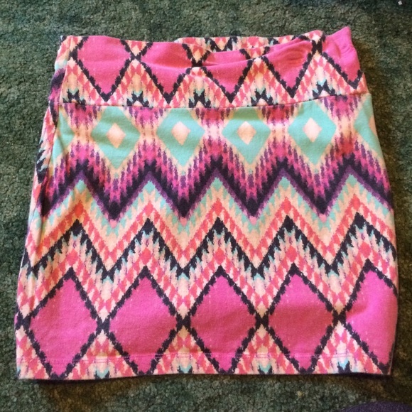 Aztec high waisted skirt