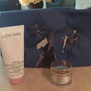 Lancome Bag, Foaming Cleanser and Sunscreen 15spf