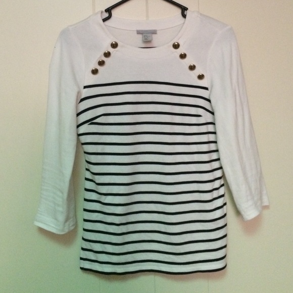 Black And White Stripes Top