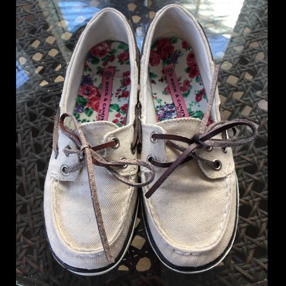 Rock & Candy Canvas Boat Shoes