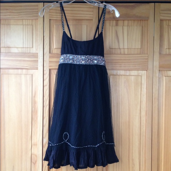 Free People Black Mini Dress