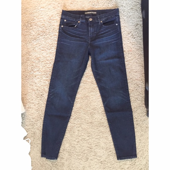 Express Mid-Rise Ankle Legging Jeans - Size 4