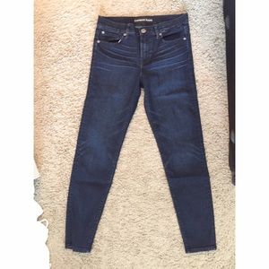 Express Mid-Rise Ankle Legging Jeans - Size 4