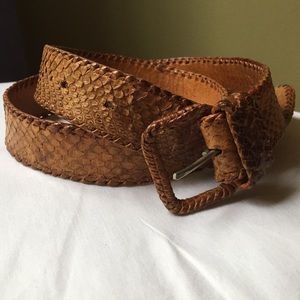 Snake skin belt