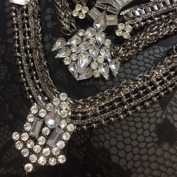 Silver Statement Necklace - Picture 2 of 4