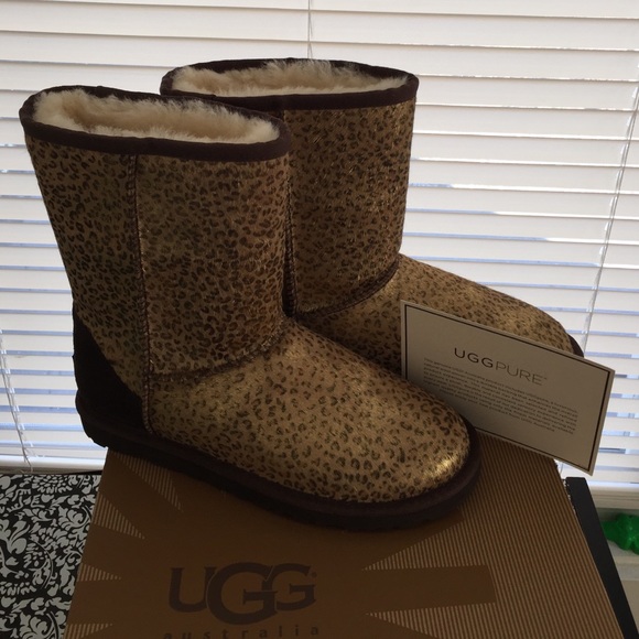 New Ugg metallic leopard classic short boot - Picture 1 of 4
