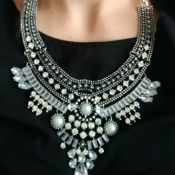 Vintage Silver Statement Necklace - Picture 3 of 3