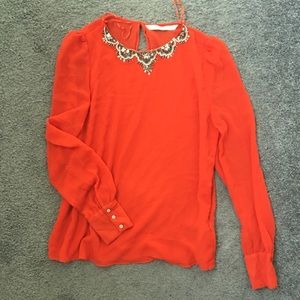 Zara beaded blouse!