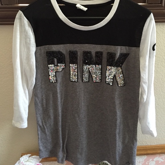 PINK bling quarter sleeve