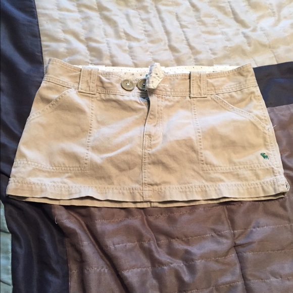 Abercrombie and Fitch khaki mini skirt