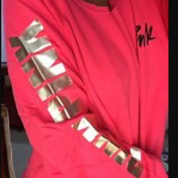 Red/dark coral off the shoulder PINK sweater