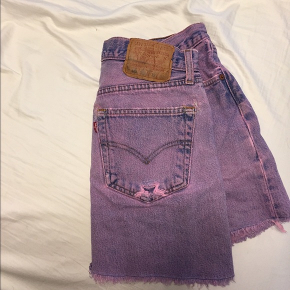 Levi pink acid wash skirt