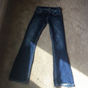 Silver suki jeans, 29 waist 34 length