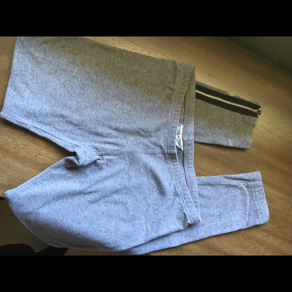 Hard Tail cropped leggings w/ zippers, grey size S - Picture 1 of 4