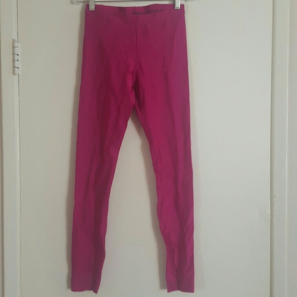 Hot pink spandex pants