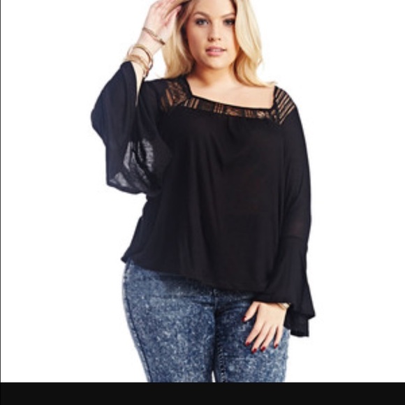 folk bell sleeve wet seal