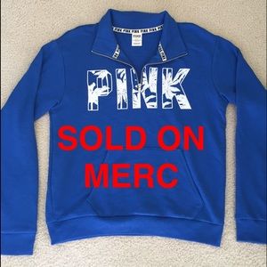 Victoria's Secret PINK NWOT 1/4 zip sweatshirt