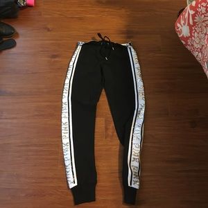 NWT VS Pink Gym Pants with Sequins