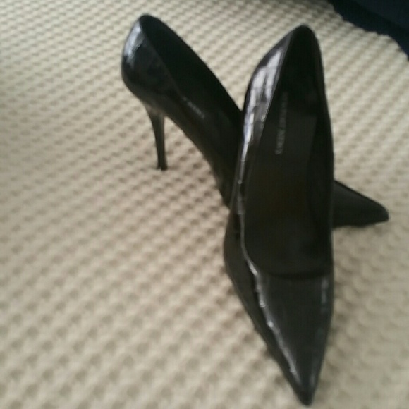 NEWPORT NEWS Chocolate Patent leather heel