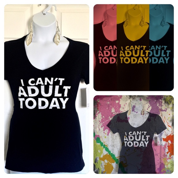 πHPπ "I Can't Adult Today" Tee - Picture 2 of 4