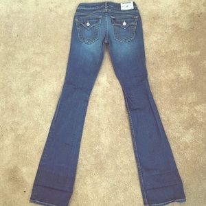 True Religion Distressed Bootcut Jeans
