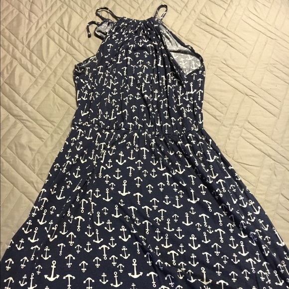 Anchor print dress