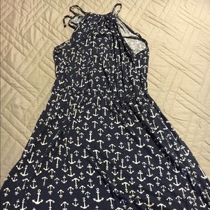 Anchor print dress