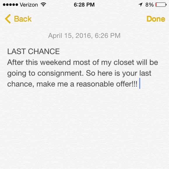 LAST CHANCE!!!!!!