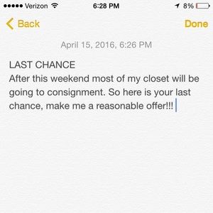 LAST CHANCE!!!!!!