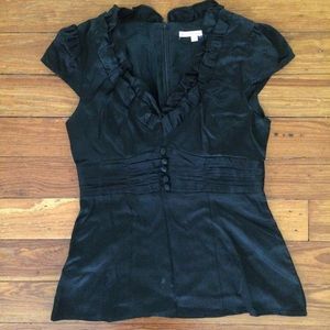 Black Silk Nanette Lapore Blouse *beautiful*