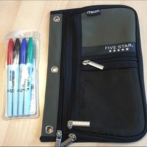 Wet Erase Marker Set & Mead pencil pouch