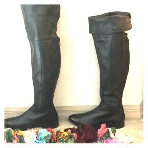 SEYCHELLES GRAFTON OVER THE KNEE BLK LEATHER BOOT