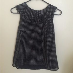 J. Crew polka dot sleeveless top