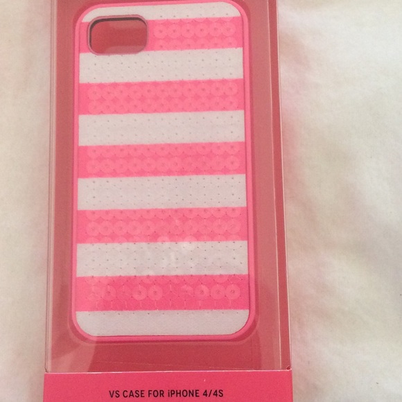 Victoria secret pink/ white 4/4s case